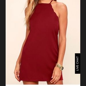 Lulus burgundy dress